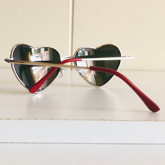 Heart Shaped Swarovski Crystal Embellished Sunglasses - Picture 3 of 4
